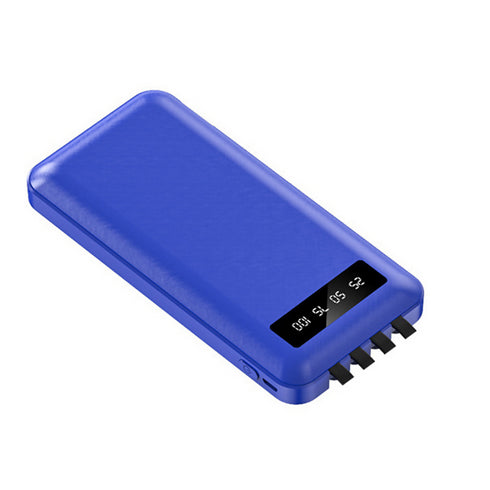 Ultra Capacity Power Bank 20000mAh With Cables, Portable Charger.